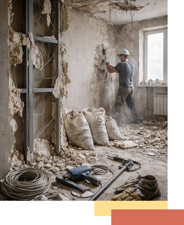 Профессиональный демонтаж зданий и конструкций в Холмске