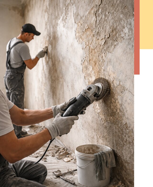 Снятие и удаление краски со стен в Холмске от 2157 руб. — ОТДЕЛОЧНИК-Хлм