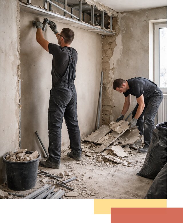 Демонтаж короба из гипсокартона в Холмске быстро и аккуратно