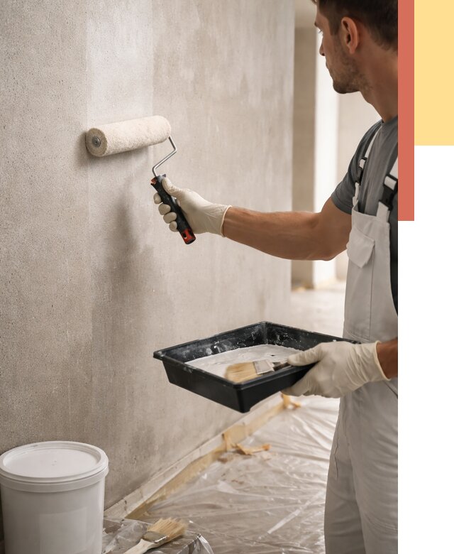 Грунтовка стен в Холмске от 2260 руб. м2 — быстро, недорого, с материалом | ОТДЕЛОЧНИК-Хлм