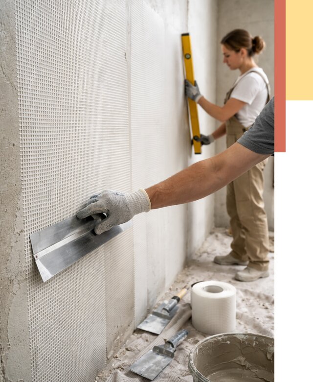 Армирование стен стеклосеткой в Холмске от 3287 руб. под ключ | ОТДЕЛОЧНИК-Хлм