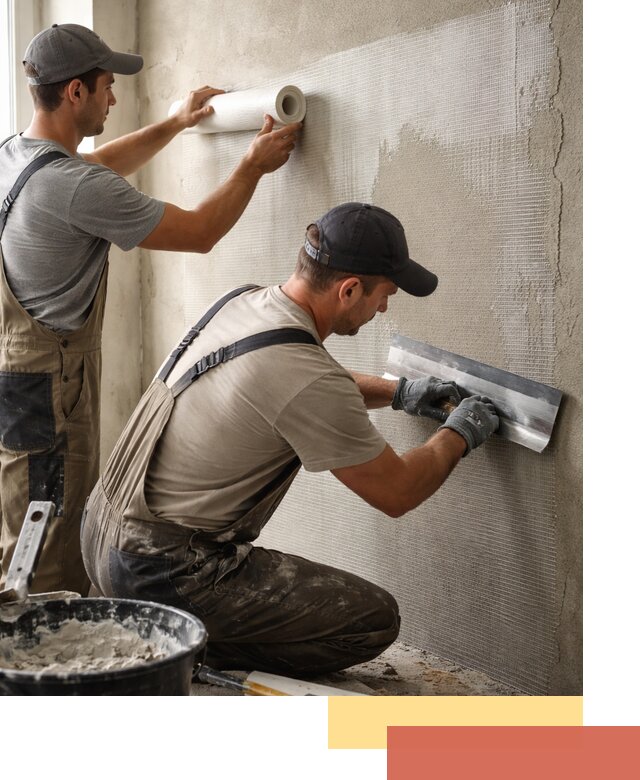 Армирование стен стеклосеткой в Холмске для прочной отделки