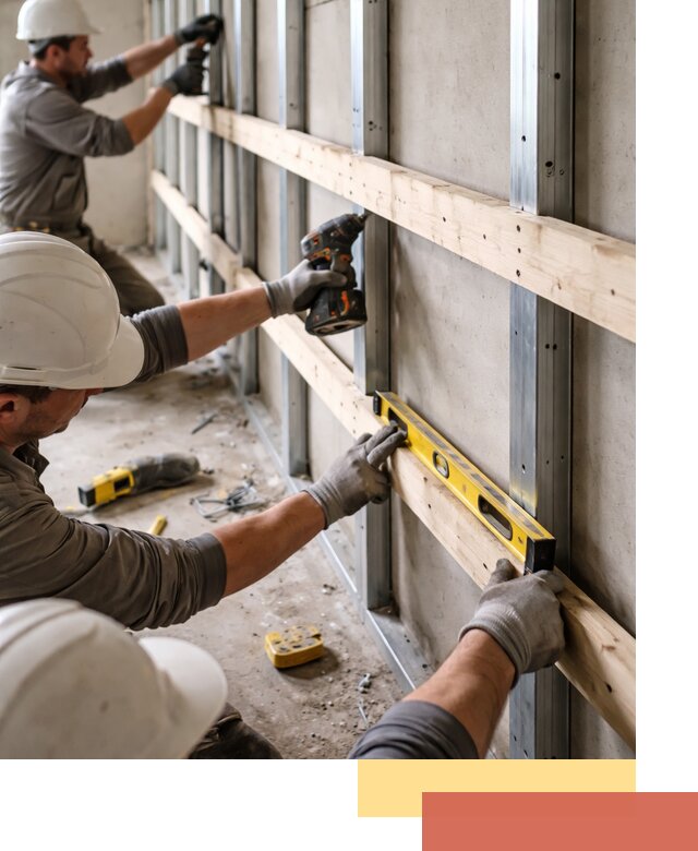 Устройство обрешетки под панели в Холмске