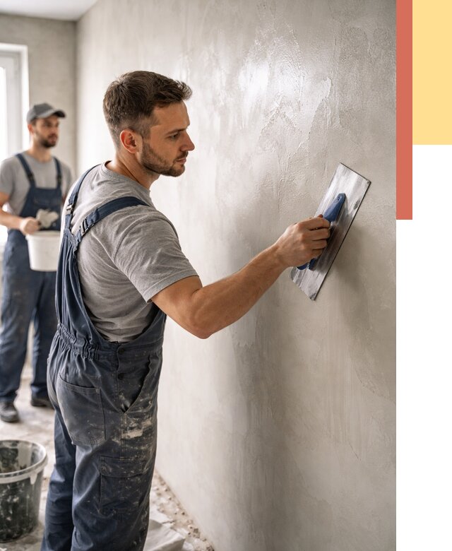 Глянцевание штукатурки стен в Холмске от 7703 руб. — услуги и затирка | ОТДЕЛОЧНИК-Хлм