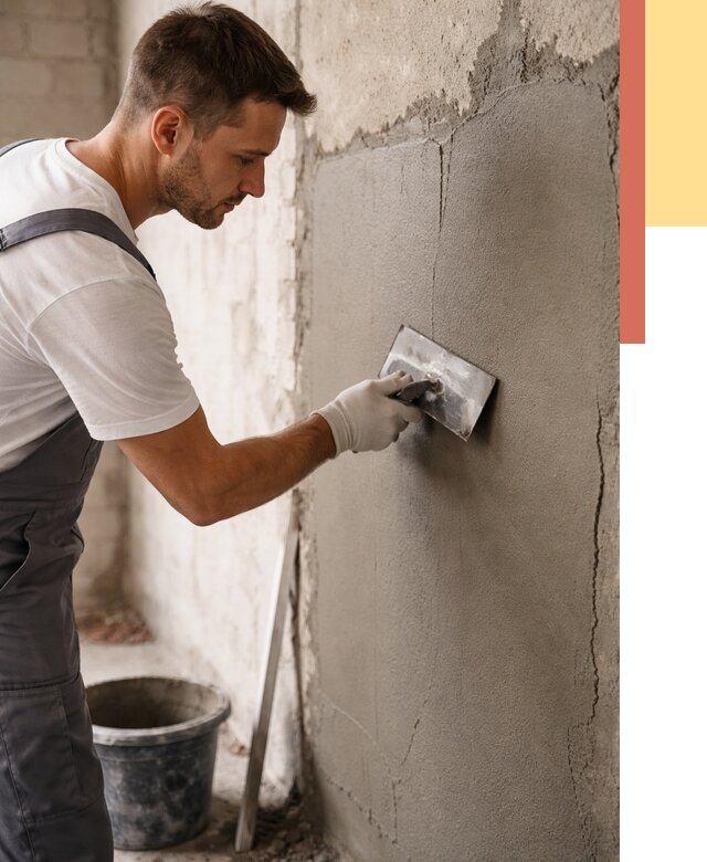 Штукатурка стен под плитку в Холмске от 4314 руб./м2 — выравнивание под плитку | ОТДЕЛОЧНИК-Хлм