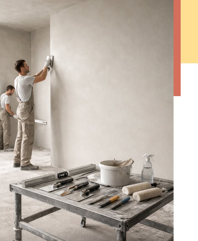 Штукатурка стен под покраску в Холмске от 4622 руб./м² — качественно и недорого | ОТДЕЛОЧНИК-Хлм