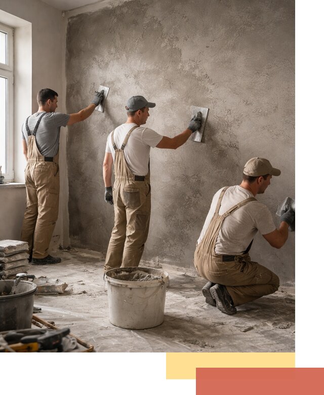 Декоративная штукатурка под бетон в Холмске для стен и потолков