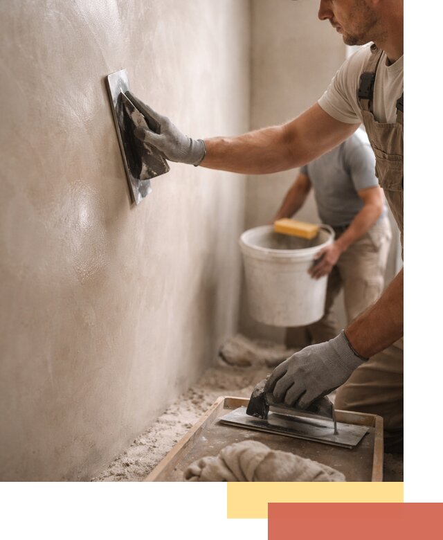Нанесение марокканской штукатурки таделакт в Холмске