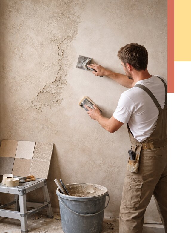 Ремонт декоративной штукатурки в Холмске от 4622 руб. под ключ | ОТДЕЛОЧНИК-Хлм