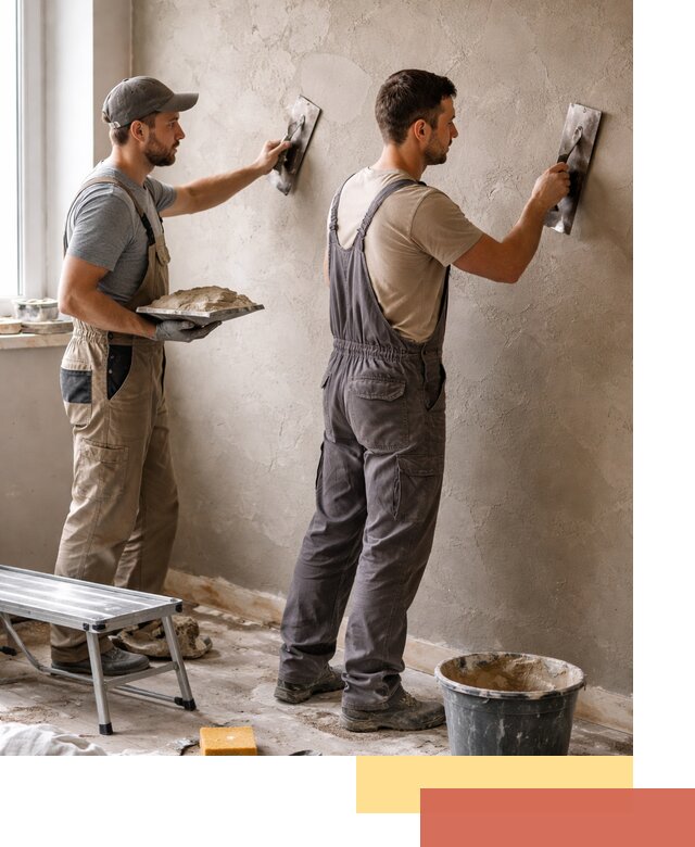 Ремонт декоративной штукатурки и восстановление фактуры в Холмске