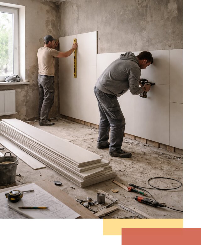 Монтаж ПВХ панелей на стены в Холмске качественно и быстро