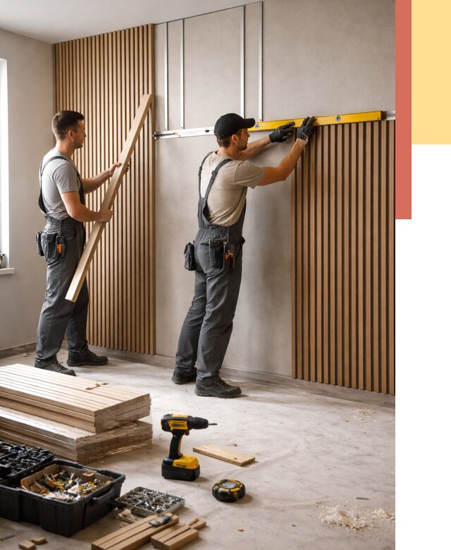 Монтаж реечных панелей на стены в Холмске от 1233 руб. — быстро и недорого | ОТДЕЛОЧНИК-Хлм