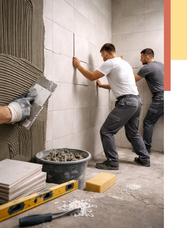 Укладка плитки на стены в Холмске от 873 руб. — качественно и недорого | ОТДЕЛОЧНИК-Хлм