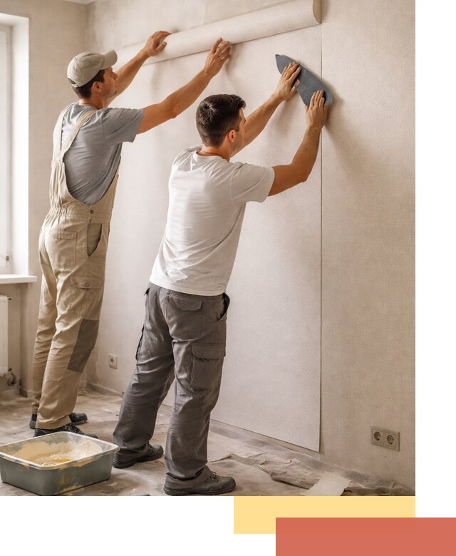 Поклейка виниловых обоев в Холмске профессионально и качественно