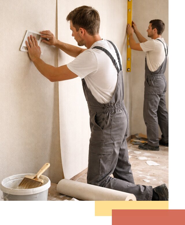 Поклейка бумажных обоев в Холмске качественно и недорого