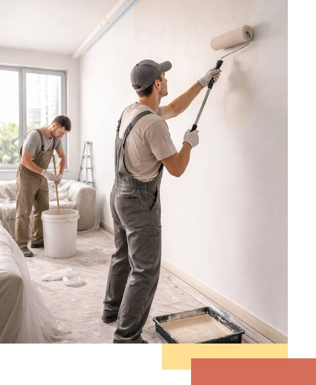 Покраска стен в офисе в Холмске — быстрый и качественный ремонт