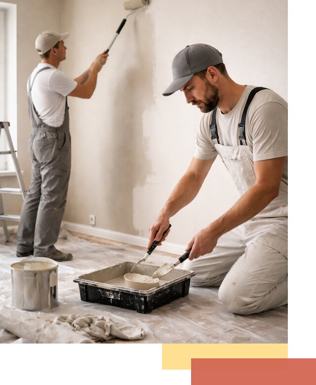 Покраска стен в квартире в Холмске — профессионально и аккуратно