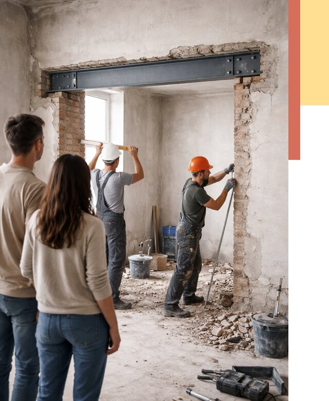 Усиление проема в стене в Холмске от 9757 руб. — усиление дверного проема металлоконструкцией | ОТДЕЛОЧНИК-Хлм