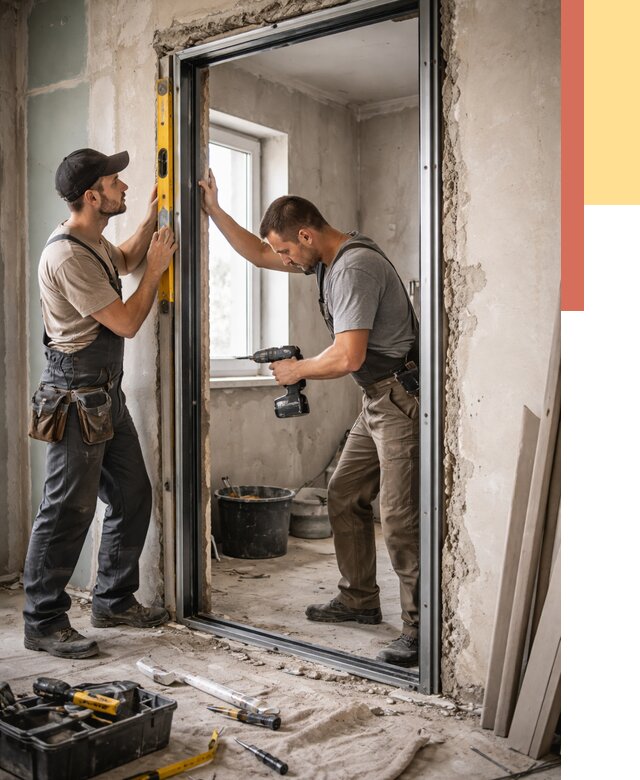 Закладка дверного проема в Холмске от 3595 руб. — быстро и недорого | ОТДЕЛОЧНИК-Хлм