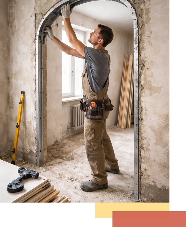 Устройство арочного проема в Холмске под ключ