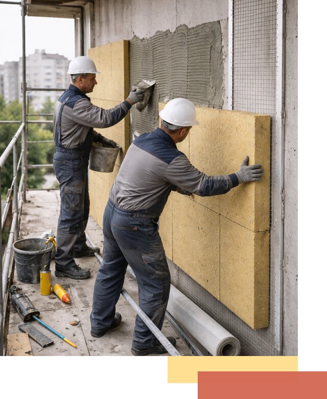 Утепление стен зданий и домов в Холмске качественно и надежно