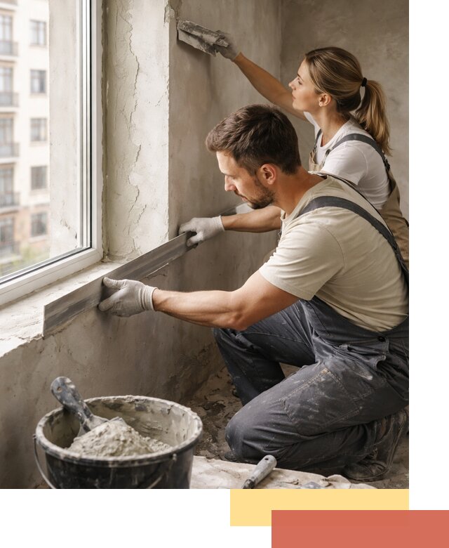 Штукатурка откосов дверей и окон профессионально в Холмске