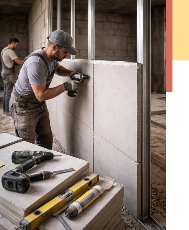 Кладка влагостойких перегородок ПГП в Холмске от 1233 руб. под ключ | ОТДЕЛОЧНИК-Хлм