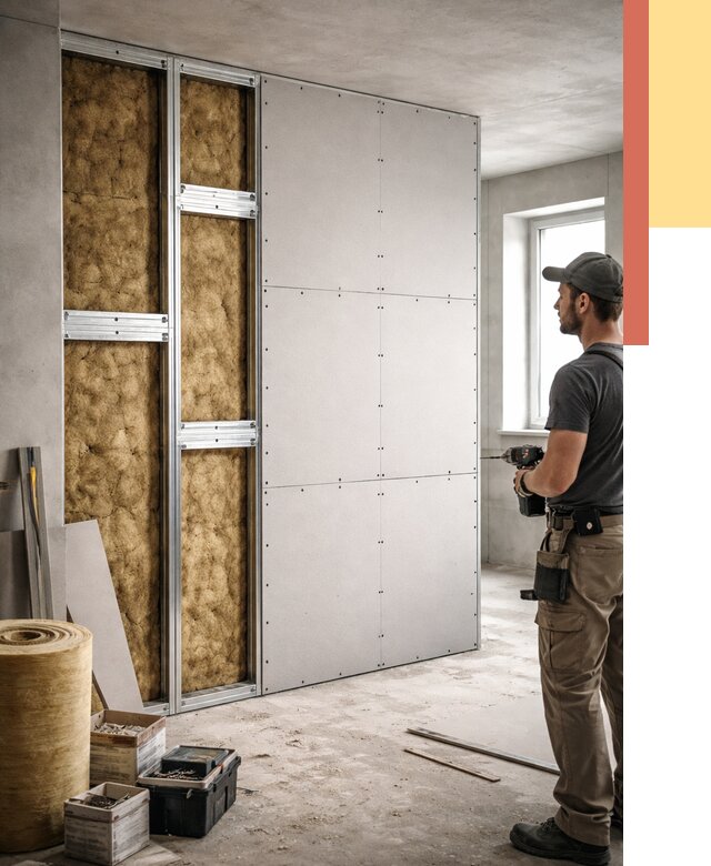 Усиленная перегородка под навеску в Холмске от 13147 руб. — монтаж под ключ | ОТДЕЛОЧНИК-Хлм