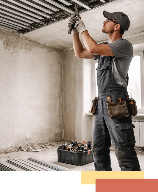 Демонтаж реечного потолка в Холмске быстро и аккуратно