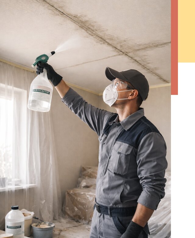 Антисептическая обработка потолка в Холмске от 2568 руб. | ОТДЕЛОЧНИК-Хлм