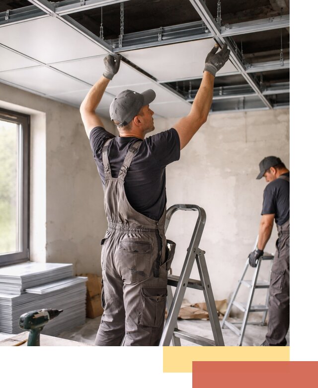 Монтаж кассетного потолка в Холмске качественно и быстро