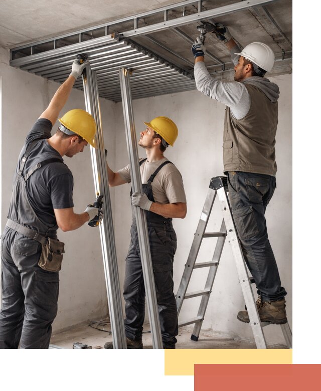 Монтаж реечного потолка под ключ в Холмске