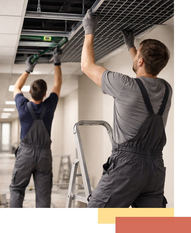 Монтаж потолка Грильято в Холмске: установка под ключ качественно