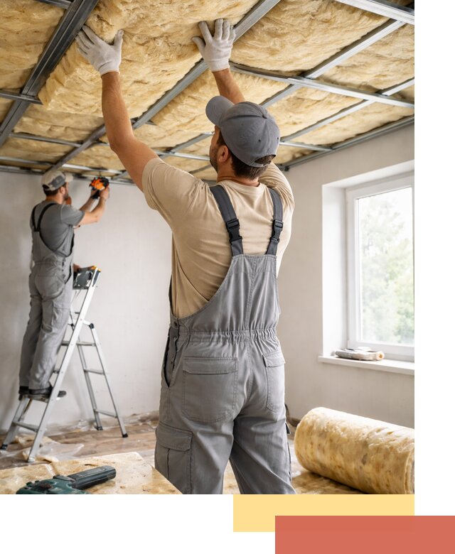 Утепление потолка под ключ в Холмске качественно и быстро