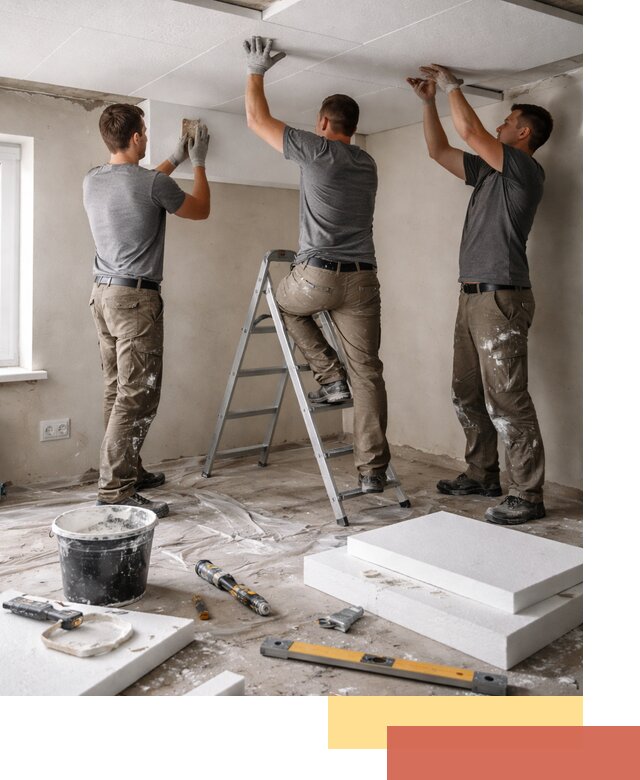 Утепление потолка пенопластом в Холмске быстро и качественно