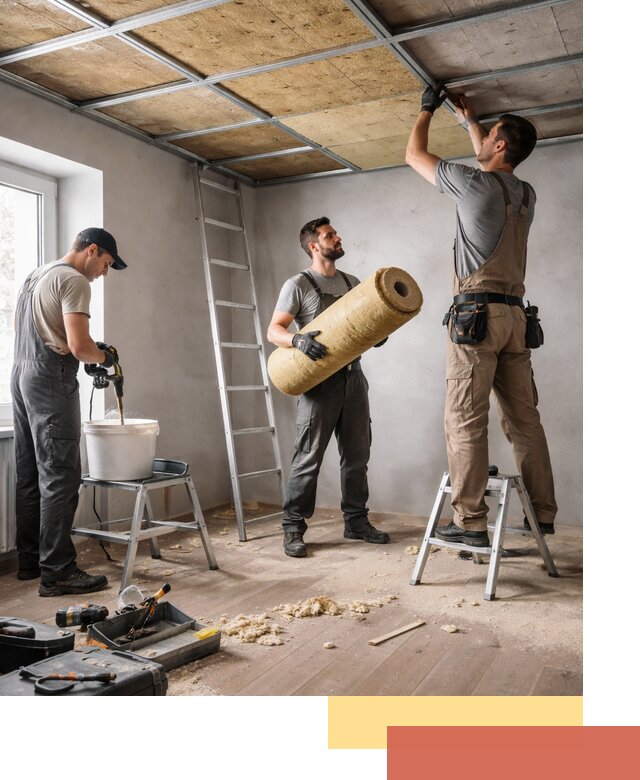 Шумоизоляция потолка в Холмске: профессиональный монтаж и отделка